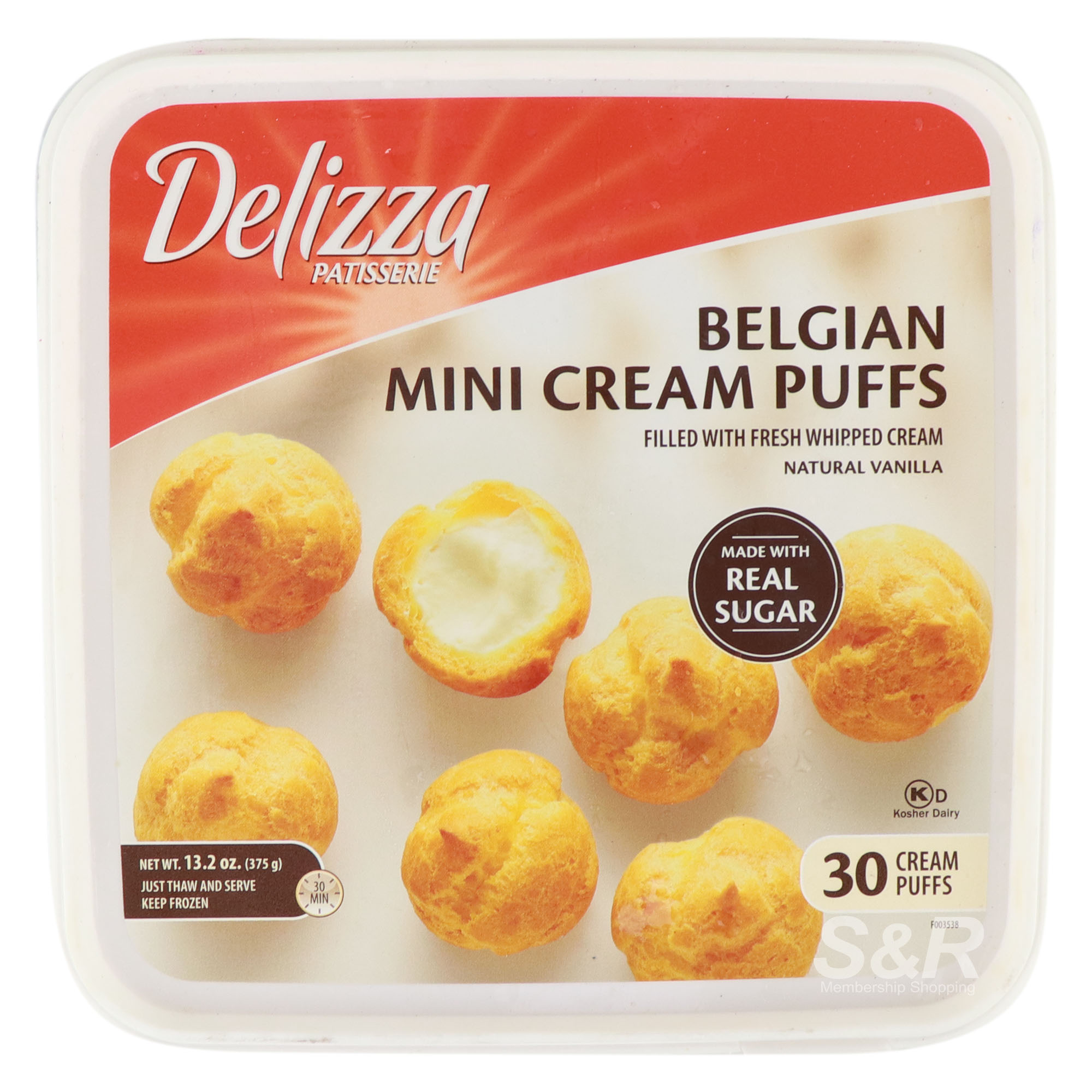 Delizza Belgian Mini Cream Puffs 30pcs